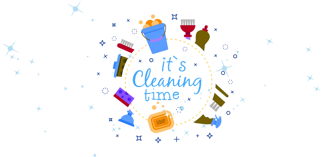 Cleaner mopping a freshly cleaned shiny floor